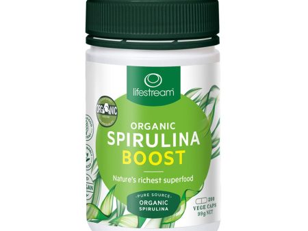 LifeStream Spirulina Organic Boost 400Mg 200 Capsules Sale