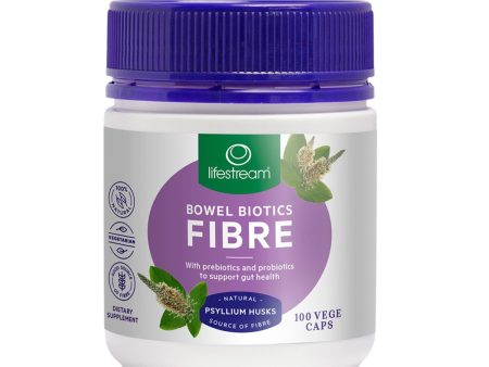 LifeStream Bowel Biotics Fibre With Prebiotics & Probiotics 100 Veggie Capsules For Cheap