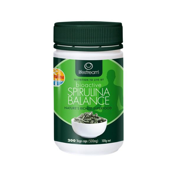 LifeStream Bioactive Spirulina Balance 500Mg 200 Capsules For Discount