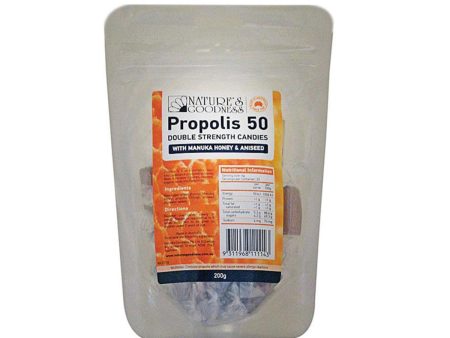 Nature S Goodness Propolis Candies 50 Double Strength Candies With Aniseed 200g Supply