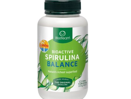 LifeStream Bioactive Spirulina Balance 500Mg 500 Tablets Discount