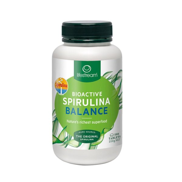 LifeStream Bioactive Spirulina Balance 500Mg 500 Tablets Discount