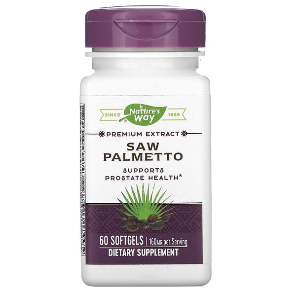 Nature s Way, Saw Palmetto, 160 mg, 60 Softgels EXP 30 6 24 Online Hot Sale