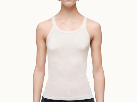 Ribbed Tank in Vintage Ivory Supply