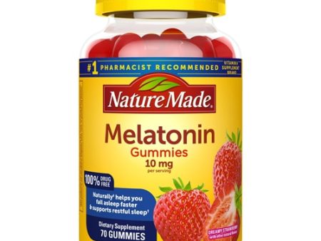 Nature Made Melatonin Gummies Dreamy Strawberry 10 mg - 70 Gummies Online Sale