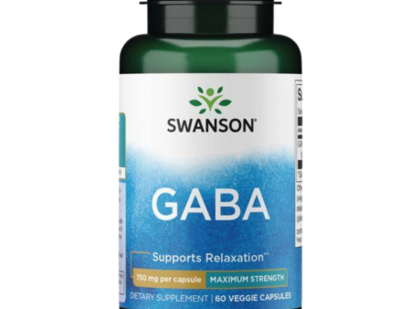 Swanson GABA 750mgs (60 Capsules) Hot on Sale