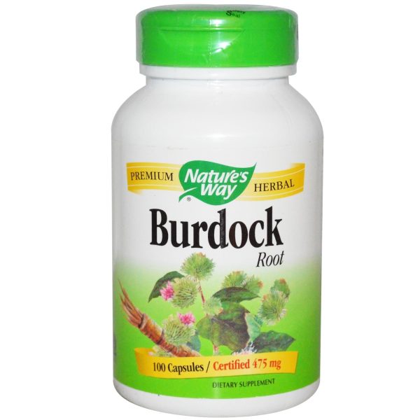 Nature s Way Burdock Root 475 mg 100 Capsules - Dietary Supplement Online Sale