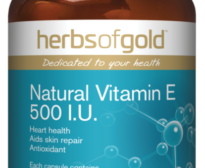 Herbs of Gold Natural Vitamin E 500IU (50 Capsules) EXP 11 24 Hot on Sale