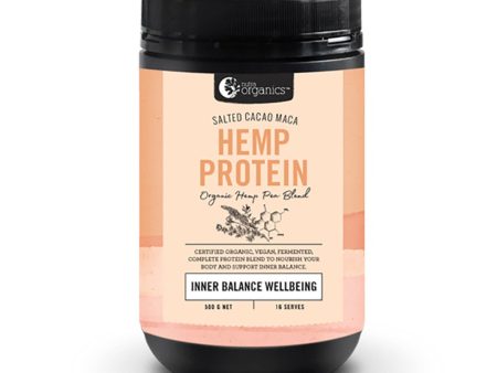 Nutra Organics Hemp Protein Salted Cacao Maca (Organic Hemp Pea Blend Inner Balance Wellbeing) 500g Cheap