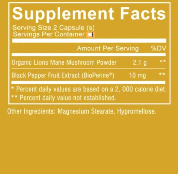 Lion s Mane (60 Capsules) For Cheap