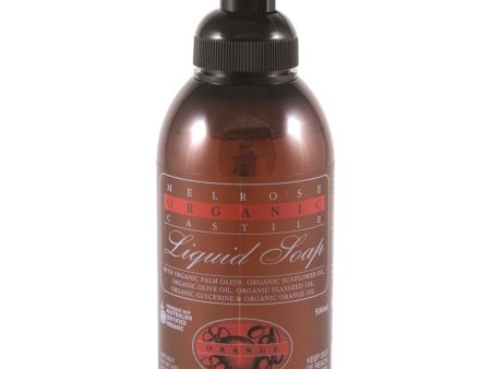 Melrose Organic Castile Soap Orange Pump 500ml Online Sale