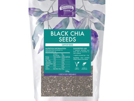 Wonder Foods Organic Chia Seeds Black 250g Online Sale