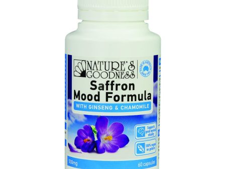 Nature S Goodness Saffron Mood Formula 500Mg 60 Veggie Capsules Discount