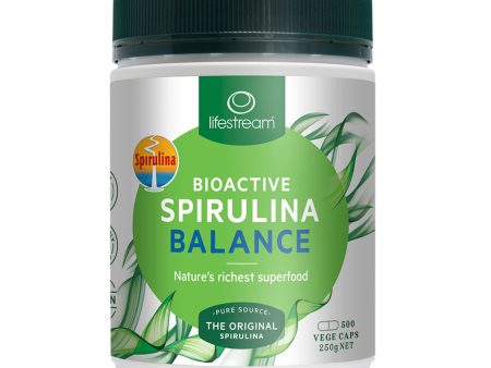 LifeStream Bioactive Spirulina Balance 500Mg 500 Capsules For Discount