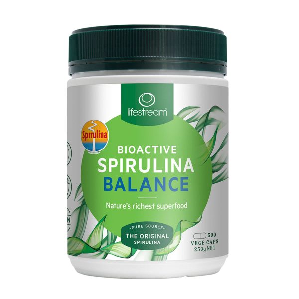 LifeStream Bioactive Spirulina Balance 500Mg 500 Capsules For Discount