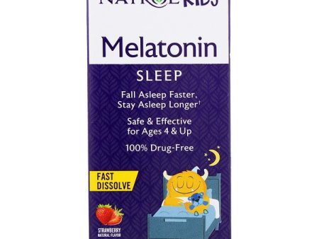 Natrol Kids Melatonin Strawberry Natural Flavor 40 Tablets Online Hot Sale