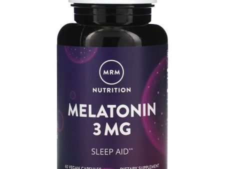 MRM Melatonin 3mg 60 Vegan Capsules Hot on Sale