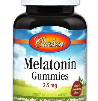 Carlson Melatonin Gummies Natural Strawberry  2.5mg  60 Gummies Online