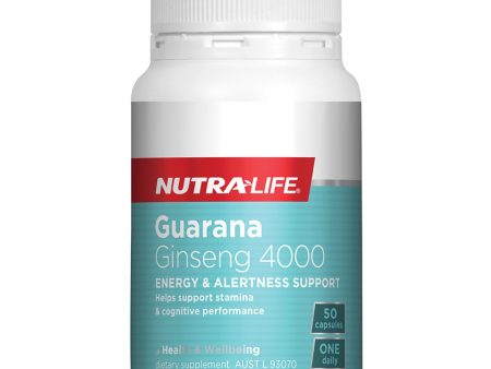 Nutralife Guarana Ginseng 4000 50 Capsules Online now