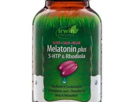 Irwin Naturals Melatonin Plus 5-HTP & Rhodiola 54 Liquid Soft-Gels Hot on Sale