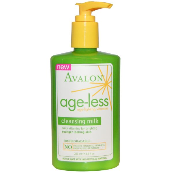 Avalon Organics, Cleansing Milk, Age-Less, Age-Fighting Vitamins, 251ml on Sale