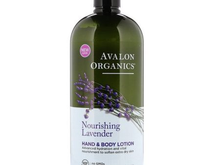 Avalon Organics Hand & Body Lotion Nourishing Lavender 32 oz (907g) Discount