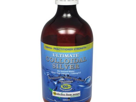 Medicines From Nature Ultimate Colloidal Silver Practitioner Strength 100Ppm 500ml Sale