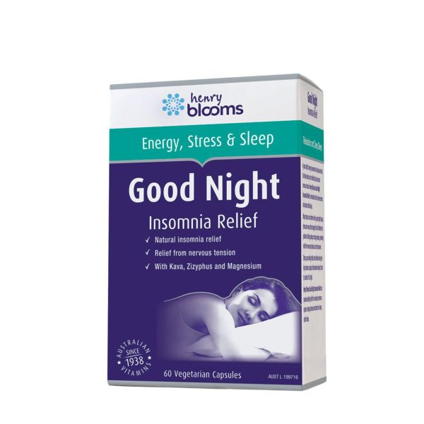 Henry Blooms Good Night Insomnia Relief 60 Veggie Capsules Online