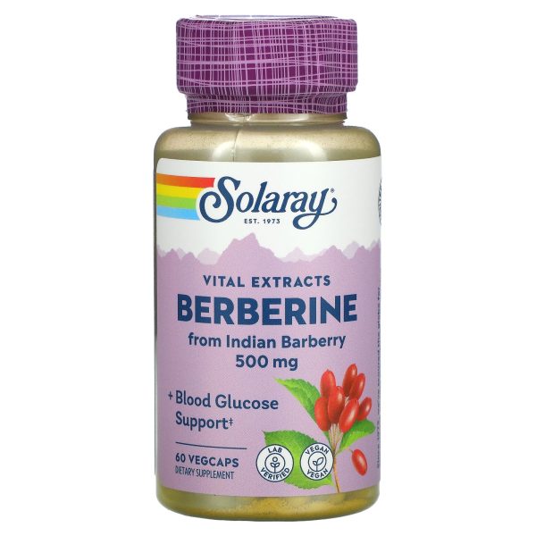 Solaray Berberine 500mg 60 VegCaps Hot on Sale