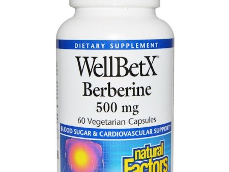 Natural Factors WellBetX Berberine 500mg 60 Veggie Caps For Discount