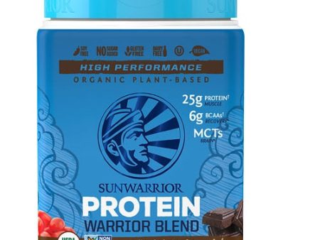 Sunwarrior Warrior Blend Plant-Based Organic Protein Chocolate  13.2 oz Online now