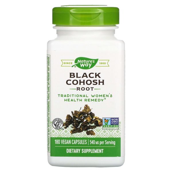 Nature s Way Black Cohosh Root 540 mg 180 Capsules For Discount