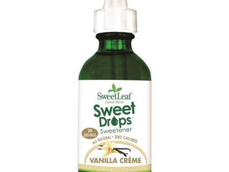 Sweet Leaf Sweet Drops Stevia Liquid Vanilla Creme 60ml Online now