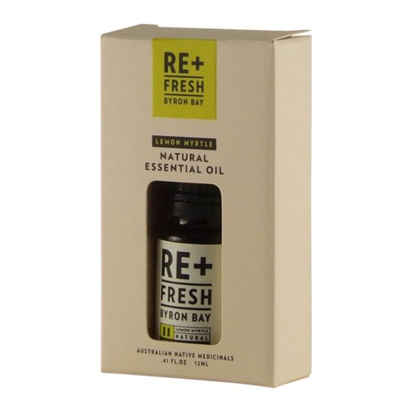 Re+Fresh Byron Bay Lemon Myrtle Natural Essential Oil 12ml Boxed For Sale