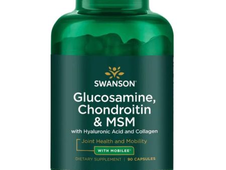 Glucosamine, Chondroitin & MSM with Hyaluronic Acid and Collagen 90 capsules Online