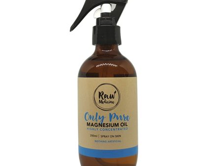 Raw Medicine Magnesium Oil Only Pure 200ml Spray Hot on Sale