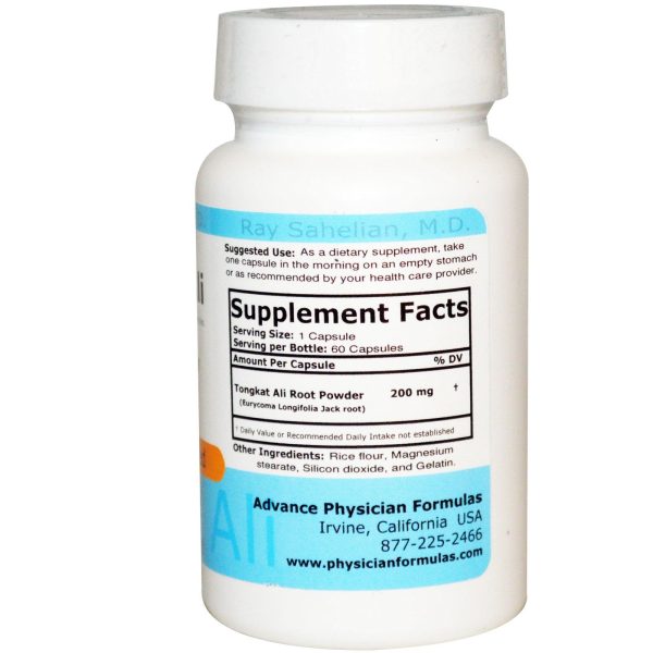 Advance Physician Formulas Tongkat Ali 200mg 60 Capsules For Cheap