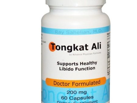 Advance Physician Formulas Tongkat Ali 200mg 60 Capsules For Cheap