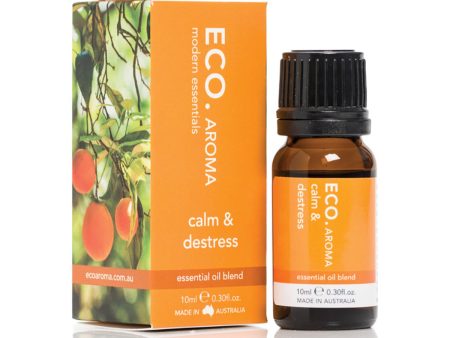 Eco Aroma Essential Oil Blend Calm & Destress 10ml on Sale