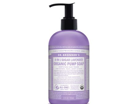 Dr.Bronner S Organic Pump Soap (Sugar 4-In-1) Lavender 355ml Discount