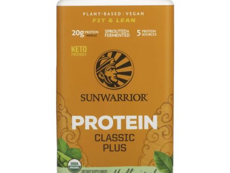 Sunwarrior, Protein Classic Plus, Plant Based, Unflavored, 1.65 lb (750 g) Discount