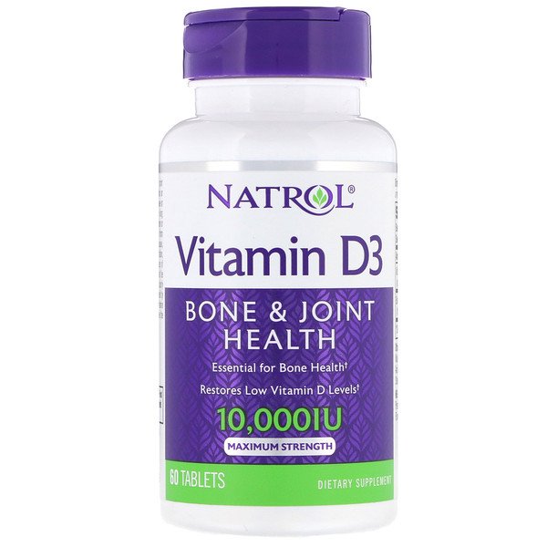 Natrol Vitamin D3 Maximum Strength 10000 IU 60 Tablets Fashion