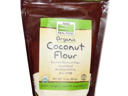 Now Foods Organic Coconut Flour 16 oz (454g) For Cheap