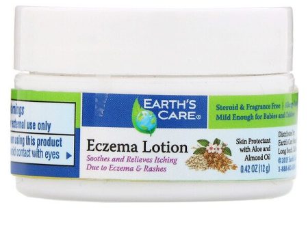 Earth s Care Eczema Lotion With Aloe & Almond Oil 0.42 oz (12g) Supply