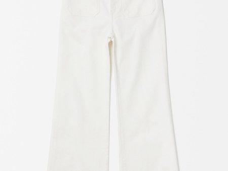 St. Monica Cropped Jeans in Natural White Supply