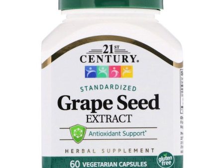 21st Century Standardized Grape Seed Extract 60 Vegetarian Capsules Supply