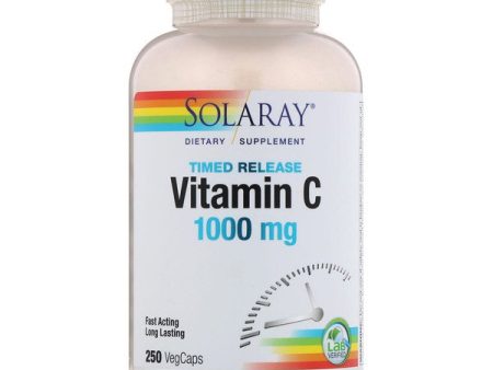 Solaray Timed-Release Vitamin C 1000mg 250 VegCaps For Sale