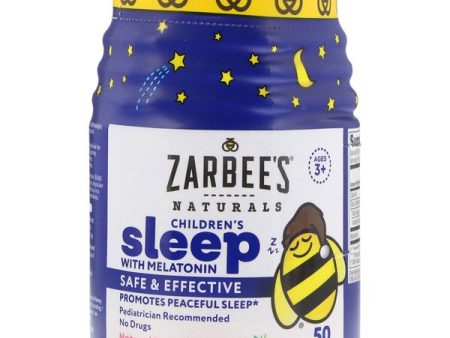 Zarbee s Melatonin Natural Berry Flavor Ages 3+ 50 Gummies Cheap