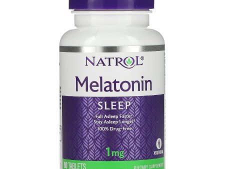 Natrol, Melatonin, 1 mg, 90 Tablets Online now