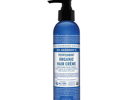 Dr.Bronner S Organic Hair Creme Peppermint 177ml Online now